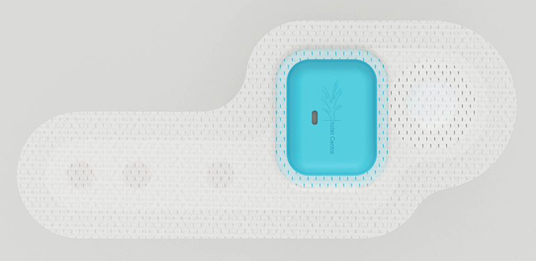 Patch with Non-Toxic Battery Monitors ECG, Blood Oxygen, Physical Activity