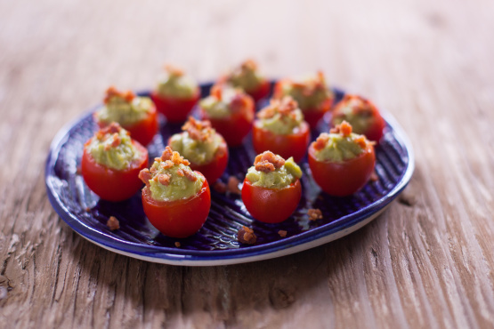 Avocado Stuffed Cherry Tomatoes