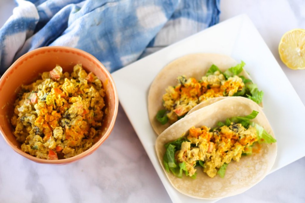 Chickpea curry salad (easy make-ahead vegan lunch idea)