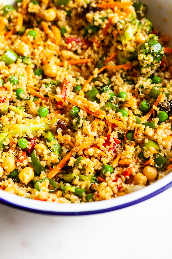 Low-Key Curried Quinoa Lunch Salad | The Full Helping