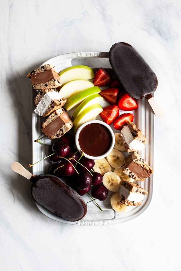 Vegan Chocolate Fondue Dessert Party Platter