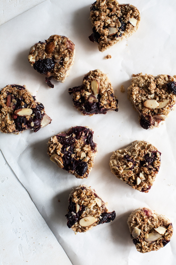 Sweet Cherry Oat Crumble Bars