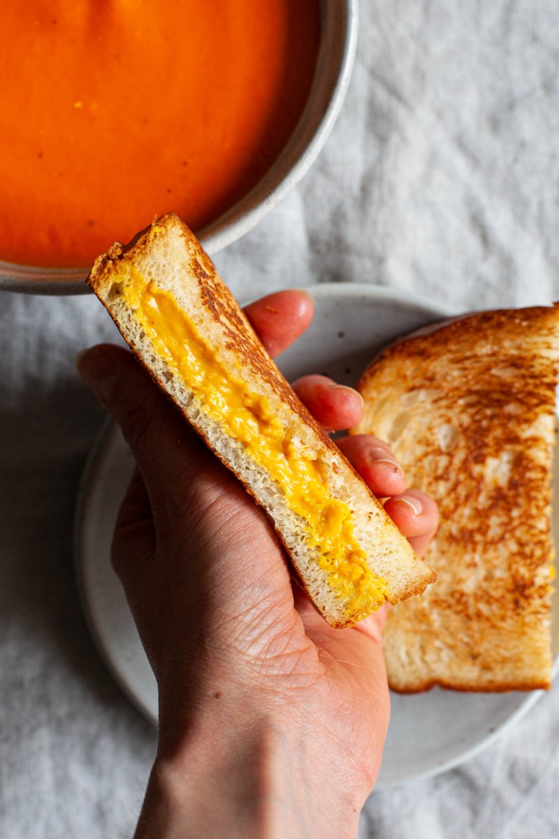 Vegan Pantry Tomato Soup & Grilled Cheese