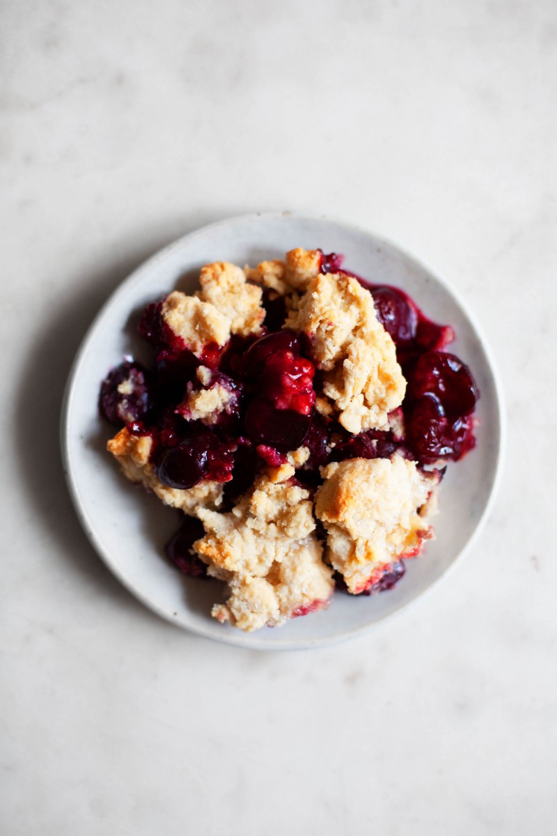 Vegan Cherry Cobbler