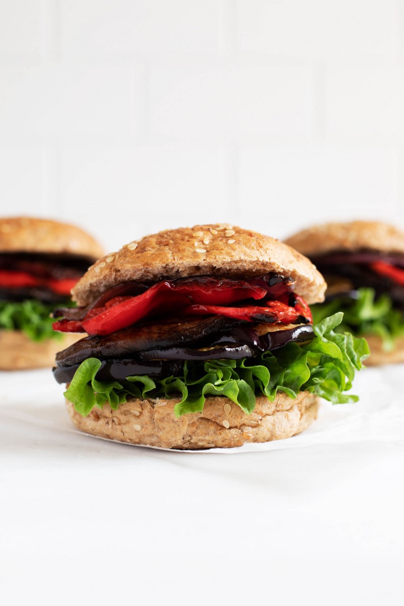 Balsamic Grilled Vegetable Burgers