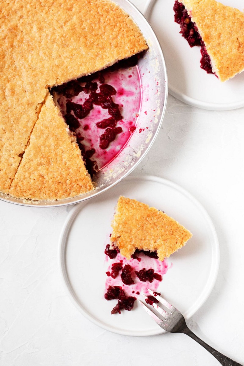 Vegan Nantucket Cranberry Pie